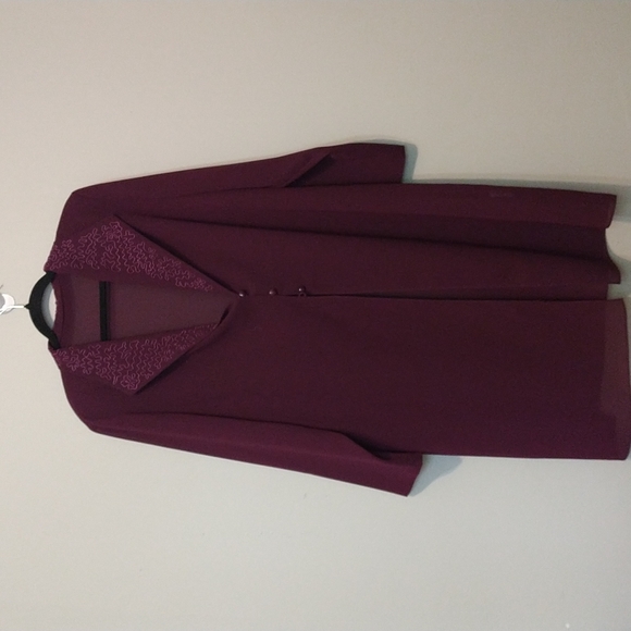 Sheer Burgundy vest - Picture 1 of 3